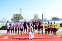 मुख्यमंत्री पुष्कर सिंह धामी ने राष्ट्रीय खेलों के साइकिलिंग पदक विजेताओं को किया सम्मानित मुख्यमंत्री पुष्कर सिंह धामी ने राष्ट्रीय खेलों के साइकिलिंग पदक विजेताओं को किया सम्मानित