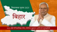 बिहार विधानसभा चुनाव 2025: NDA की ऐतिहासिक जीत, नीतीश कुमार 10वीं बार मुख्यमंत्री बिहार विधानसभा चुनाव 2025: NDA की ऐतिहासिक जीत, नीतीश कुमार 10वीं बार मुख्यमंत्री
