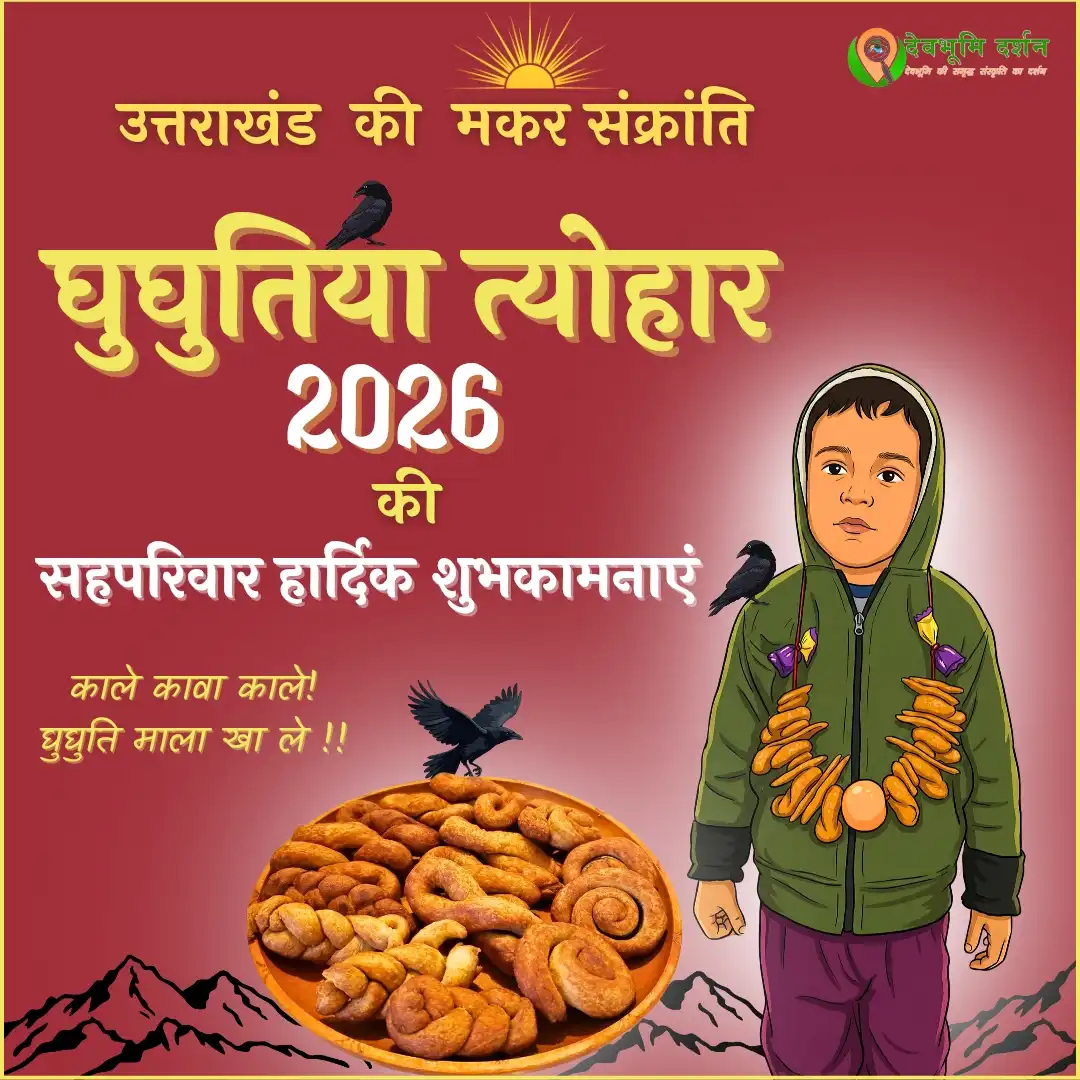 Ghughutiya Festival 2026 Date & Wishes | घुघुतिया पर्व की हार्दिक शुभकामनाएं | फोटो, वीडियो, संदेश, इंस्टा रील 1 Ghughutiya Festival 2026 , traditional photo ghughutiya festival Uttarakhand