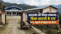 उत्तराखंड की शिक्षा व्यवस्था ‘बिना सारथी के रथ’: 93% स्कूलों में नेतृत्व का संकट उत्तराखंड की शिक्षा व्यवस्था 'बिना सारथी के रथ': 93% स्कूलों में नेतृत्व का संकट