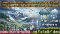 Uttarakhand Weather Update: अगले 48 घंटे भारी, पहाड़ से लेकर मैदान तक बारिश और ओलावृष्टि का अलर्ट Uttarakhand Weather Update: अगले 48 घंटे भारी, पहाड़ से लेकर मैदान तक बारिश और ओलावृष्टि का अलर्ट