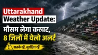 Uttarakhand Weather Update: मौसम लेगा करवट, 8 जिलों में येलो अलर्ट Uttarakhand Weather Update: मौसम लेगा करवट, 8 जिलों में येलो अलर्ट