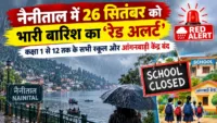 नैनीताल में 26 सितंबर को भारी बारिश का ‘रेड अलर्ट’: कक्षा 1 से 12 तक के सभी स्कूल और आंगनबाड़ी केंद्र बंद नैनीताल में 26 सितंबर को भारी बारिश का ‘रेड अलर्ट’: कक्षा 1 से 12 तक के सभी स्कूल और आंगनबाड़ी केंद्र बंद