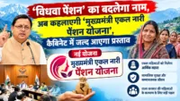 'विधवा पेंशन' का बदलेगा नाम, अब कहलाएगी 'मुख्यमंत्री एकल नारी पेंशन योजना', कैबिनेट में जल्द आएगा प्रस्ताव